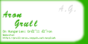 aron grull business card